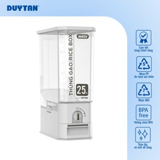 Thùng đựng gạo thông minh Clear Duy Tân chính hãng, tiện lợi chống mối mọt ẩm mốc- dung tích 25 Kg