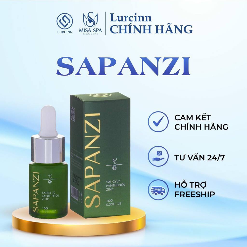 Serum Chăm Sóc Da Mụn Mờ Thâm LURCINN SAPANZI 10ml