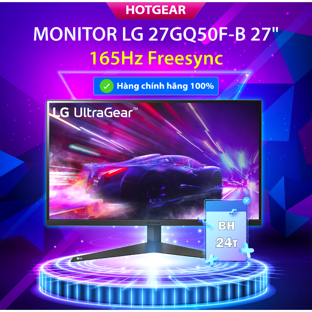 Màn hình LG 27GQ50F B 27" 165Hz Freesync chuyên game chính hãng 24T | BigBuy360 - bigbuy360.vn