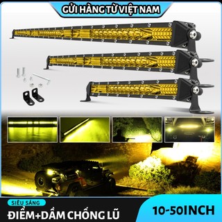10inch 20inch 30inch đèn led màu vàng thanh cho xe tải thuyền 4x4 máy kéo đèn led làm đèn thanh đèn led thanh 12v 24v