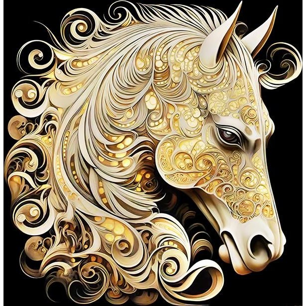 Tem decal đầu Ngựa trang trí xe siêu đẹp, Dán xe máy, nắp capo xe con, cánh cửa xe tải, xe du lịch..