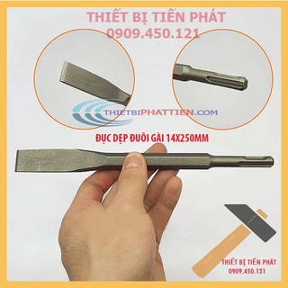 Mũi đục bê tông gài nhọn φ14x250mm, gài dẹp φ14x250mm, đục nhọn φ17x280mm, đục dẹp φ17x280mm chính hãng nurit