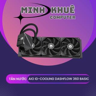 Tản nhiệt nước CPU AIO ID-COOLING DASHFLOW 360 BASIC BLACK | WHITE (Fan LED Trắng)