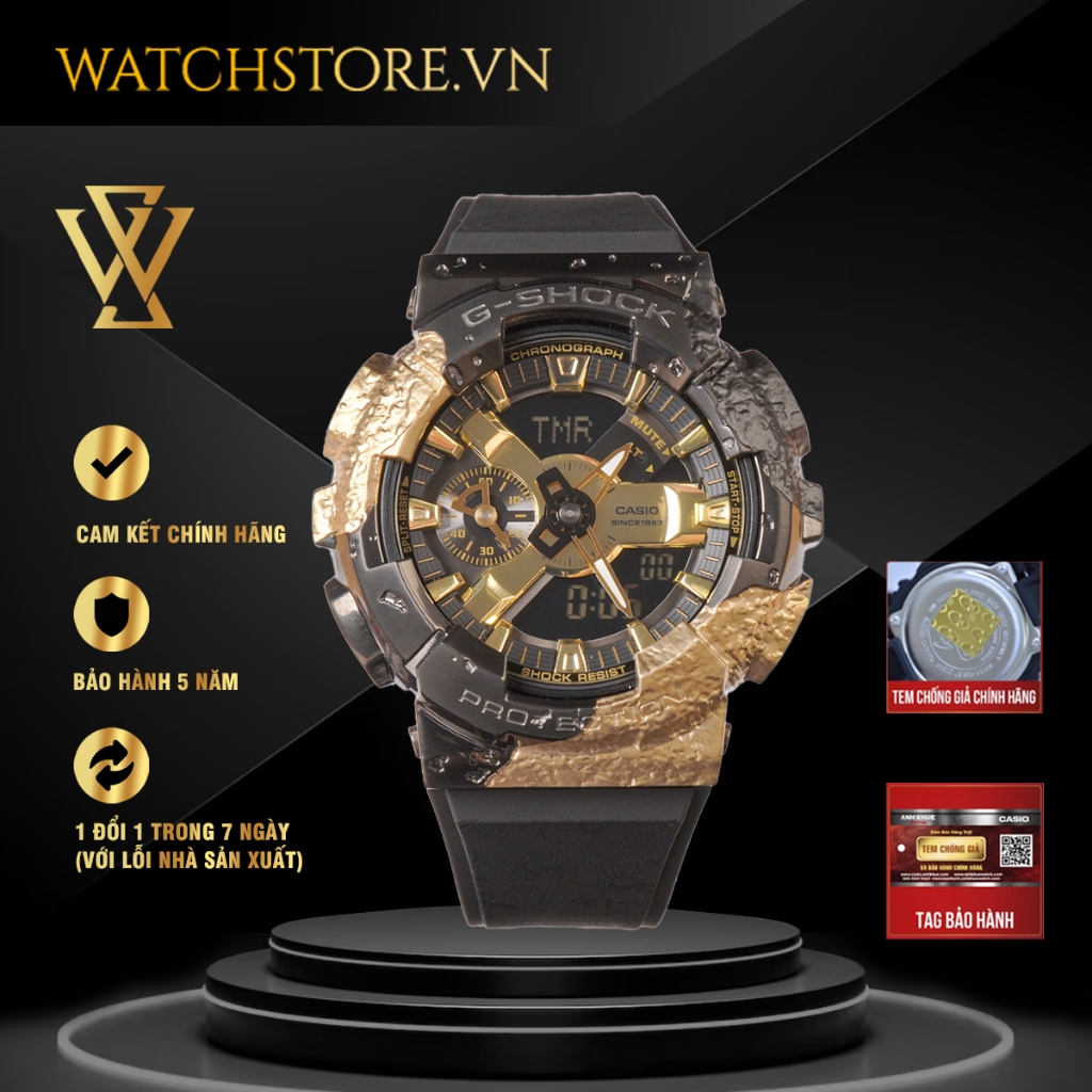 G-Shock WATCH STORE GM-114GEM-1A9DR - Đồng Hồ Nam - Điện Tử - Kính Khoáng - Size Mặt 48.8mm - Bảo Hành 5 Năm