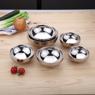 Tô inox cách nhiệt 2 lớp chống nóng size 14cm 16cm 18cm 20cm - Bát ăn cơm inox