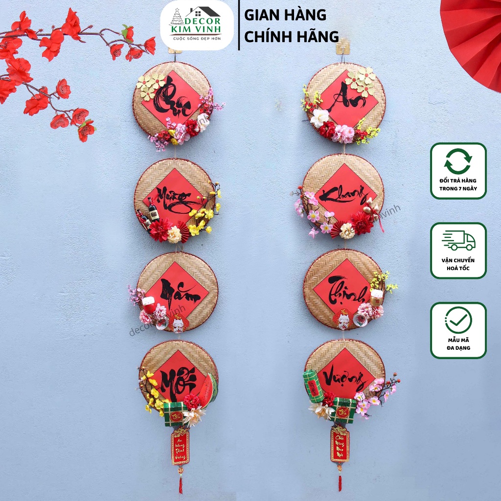 Dây Mẹt DM02 Câu Đối Chúc Xuân Decor Kim Vinh Trang Trí Tết