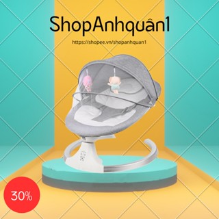 Nôi điện cho bé sơ sinh ghế rung cho bé có điều khiển từ xa dùng cho bé từ sơ sinh Anhquan1