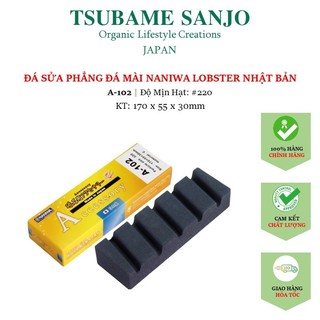 Đá sửa phẳng bề mặt đá mài nhật bản naniwa hạt thô #220, mã a-102, kích thước 170x55x30 - tsubamesanjo japan shop