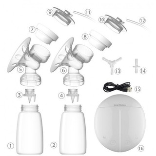Máy hút sữa điện đôi Real Bubee ( Có chế độ massa kích sữa,điều chỉnh tăng giảm áp lực)
