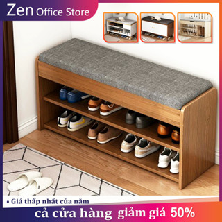 ZEN Tủ Giày Gỗ tủ giày thông  Cánh Lật Cao Cấp Kết Hợp Nệm Ghế Ngồi Mang Giày