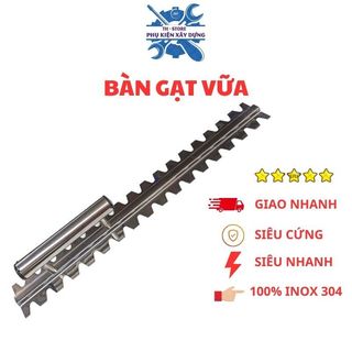 Bàn Gạt Vữa Răng Cưa loại dài 60cm - Bàn gạt keo dán gạch, bàn gạt vữa inox