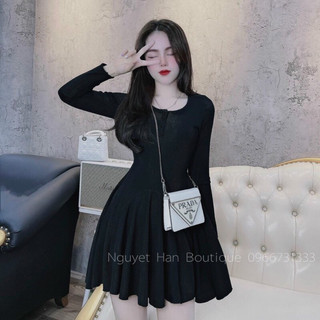 Váy xoè tay dài cúc cổ ,váy baby xinh lắm hàng chuẩn XINH SHOP