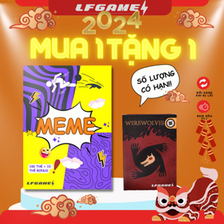 [Tặng Ma Sói] Bộ trò chơi boardgame thẻ bài Meme bài mêm hài hước chơi nhóm cùng bạn bè, gia đình chơi TẾT 2024