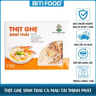 Thịt Ghẹ Sinh Thái Thiên Nhiên Cà Mau Tài Thịnh Phát Hộp 150gr Chuẩn VietGap Chuẩn Organic