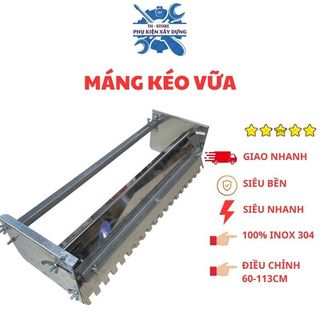 Máng kéo răng cưa - Máng kéo vữa hồ dầu - Máng kéo keo dán gạch dài từ 60 - 110 cm