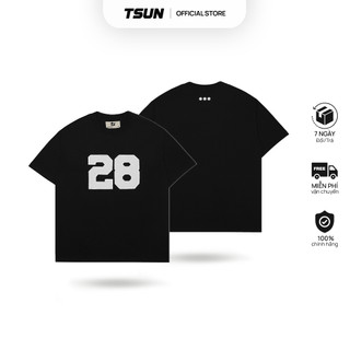 Áo thun tsun twenty-eight tee - đen - - thêu - thể thao - nam/nữ
