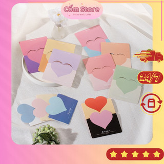 Thiệp chúc mừng hình trái tim - Thiệp chúc mừng valentine 8/3 20/10 - Thiệp quà tặng