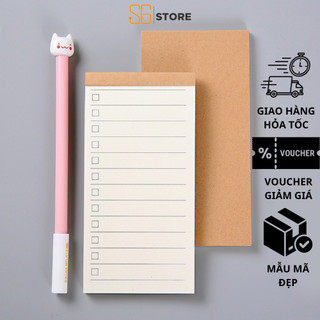 Sổ giấy note tay S6 ghi nhớ chú thích bảng kế hoạch sổ kế hoạch lịch trình dành cho học sinh sinh viên văn phòng phẩm