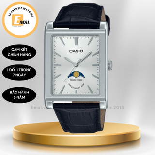 Đồng hồ nam casio moonphase mtp-m105l-7avdf | dây da | chu kỳ mặt trăng