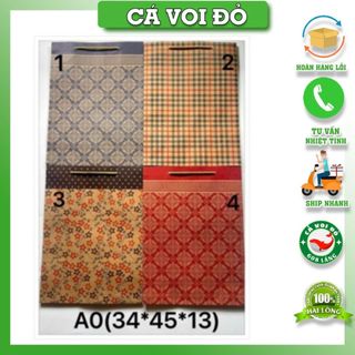 [GIAO MẪU NGẪU NHIÊN] Túi đựng quà giấy kraft cao cấp có quai in họa tiết A0/A1/A2/A3/A4/A5/A6