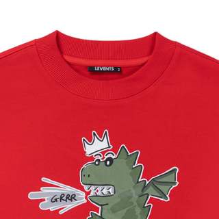 Áo Sweater Levents Dragon/ Red Chất Nỉ Chân Cua Unisex Oversized