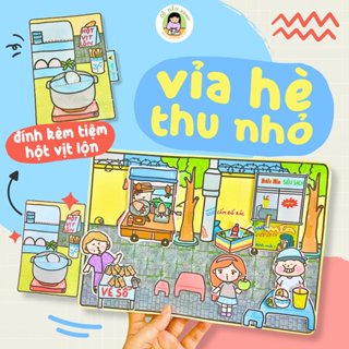 Bộ Tranh Đồ Chơi Giấy Cô Tiên Xanh Vỉa Hè Thu Nhỏ