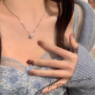 Dây chuyền đính đá mặt vuông sang trong - Huyền Accessories HN73