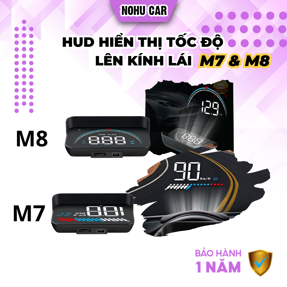 HUD Hiển thị tốc tộ lên kính lái M7 &amp; M8 | NOHU CAR