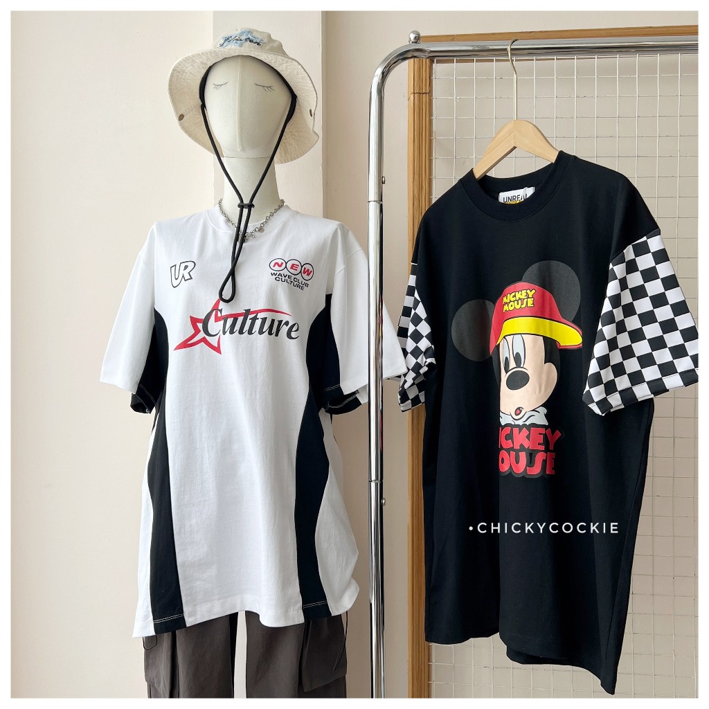 Áo thun oversize họa tiết