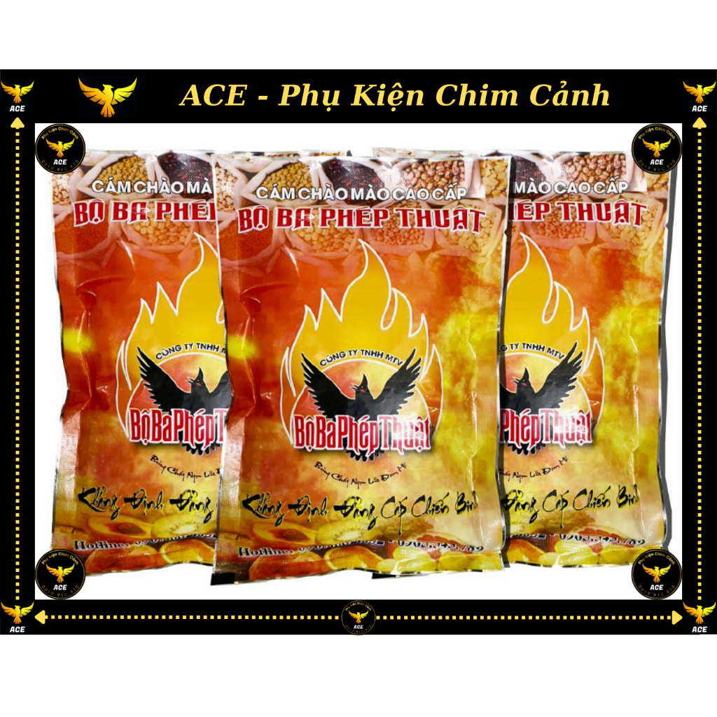 Cám bộ ba phép thuật, cám dưỡng đấu bộ ba phép thuật, cám bộ ba phép thuật chim chào mào chính hãng cao cấp gói 200g