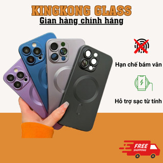 Ốp lưng từ tính mềm họa tiết kim loại bảo vệ camera KOLEAD P36 chống bám vân tay dành cho 11 12 13 14 15 Promax