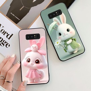 Ốp lưng Samsung note 8 in hình thỏ dễ thương cute