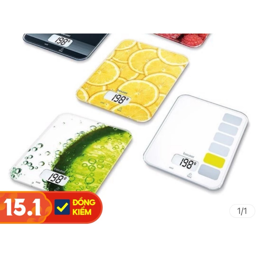 Cân nhà bếp Beurer KS19 - Hàng chính hãng