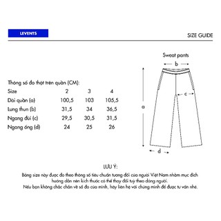 Quần dài Levents Classic Sweatpants Chất Nỉ Dày Dặn Unisex Straight Fit