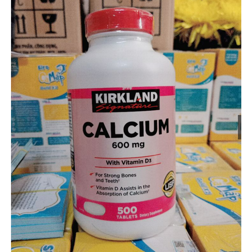 Kirkland Calcium 600mg With Vitamin D3 giúp xương chắc khỏe, chống loãng xương