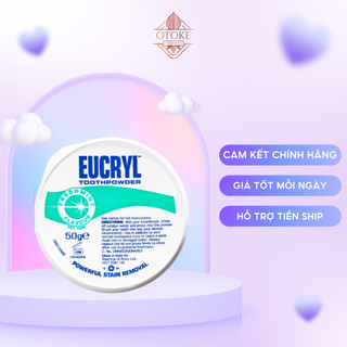 Bột trắng răng Eucryl giúp sạch miệng trắng răng 50gr