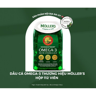 Dầu Cá Omega3 Moller Nội Địa Nauy-Hộp 112/Viên (11/2025)