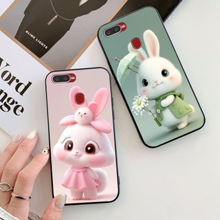 Ốp lưng oppo a5s / oppo a7 / oppo f9 / oppo a12 in hình thỏ dễ thương cute