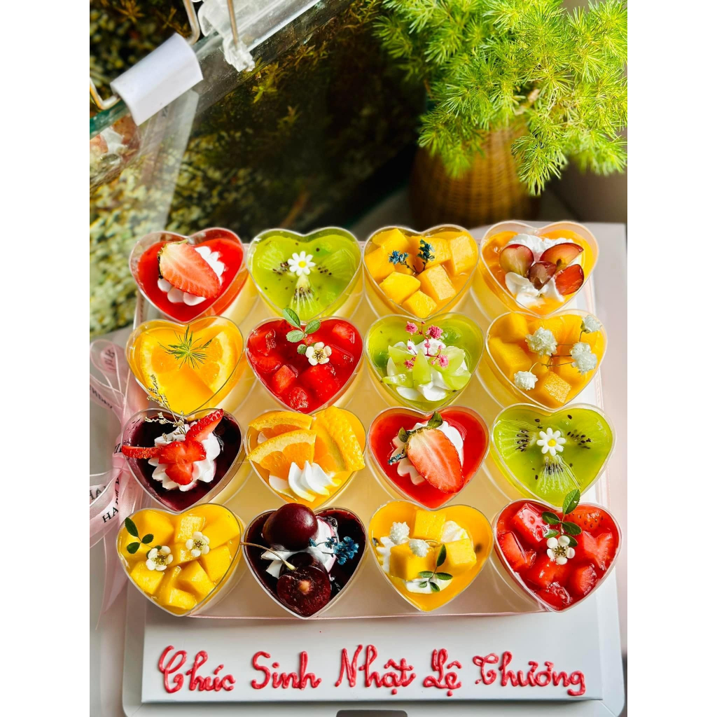 Cốc nhựa cứng trái tim size nhỏ