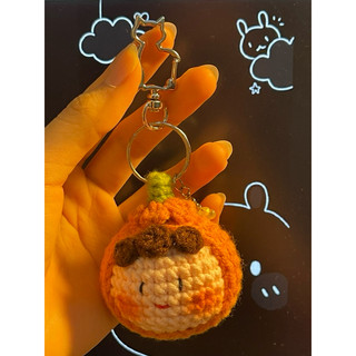 Móc khoá trái cây bằng len theo yêu cầu - Khoen khoá mèo kim loại😻😻😻