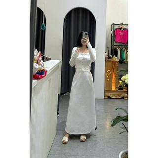 chân váy linen