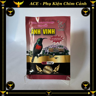 Cám hút mật anh vinh, cám hót anh vinh, cám hút mật, cám chim hút mật anh vinh chính hãng đóng gói cao cấp, gói 100g