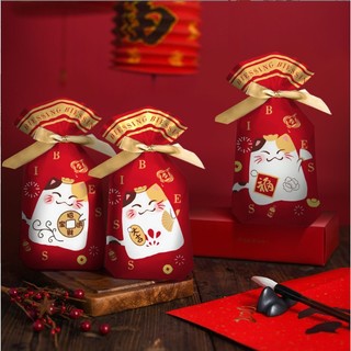 Túi đựng kẹo/bánh có dây buộc 15x23.5cm set 50c