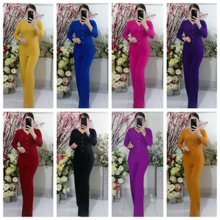 Bộ Bà Ba Màu Quần Ống Rộng