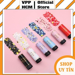 Pháo giấy, Ống phụt giấy mini kim tuyến dùng trong đám cưới, sinh nhật, hội nghị, liên hoan, pháo giấy bắn nổ v