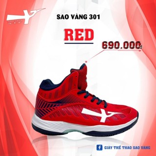 ⭐Giày bóng chuyền cao cấp Sao Vàng 301cổ cao KM 1 đôi tất