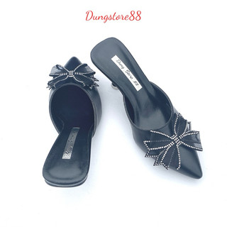 Giày sục cao gót DUNGSTORE88 cao 5 phân chất lụa