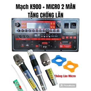 Combo mạch loa kéo KT900 KÈM micro UHF full kim loại chọn lọc