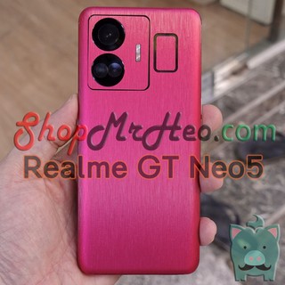 Dán Skin Mặt Sau Lưng Full Viền Realme GT Neo5 | Realme GT3 (Carbon, Hình Hộp, Nhám, Vân Da, Nhôm Xước)