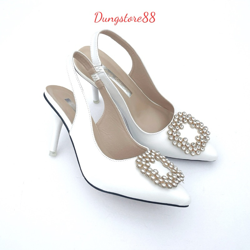 Giày Cao Gót Nữ DUNGSTORE88 CAO 8 Phân Chất Da Đẹp Dáng Công Sở DD89